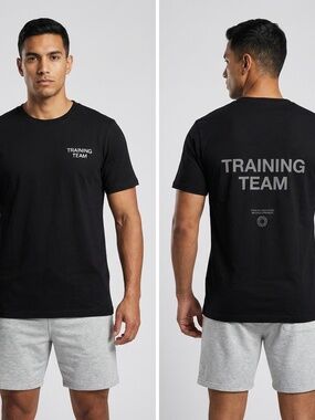 H&M Move DryMove™ "Training Team" Sports T-Shirt | Black | Men's Medium
